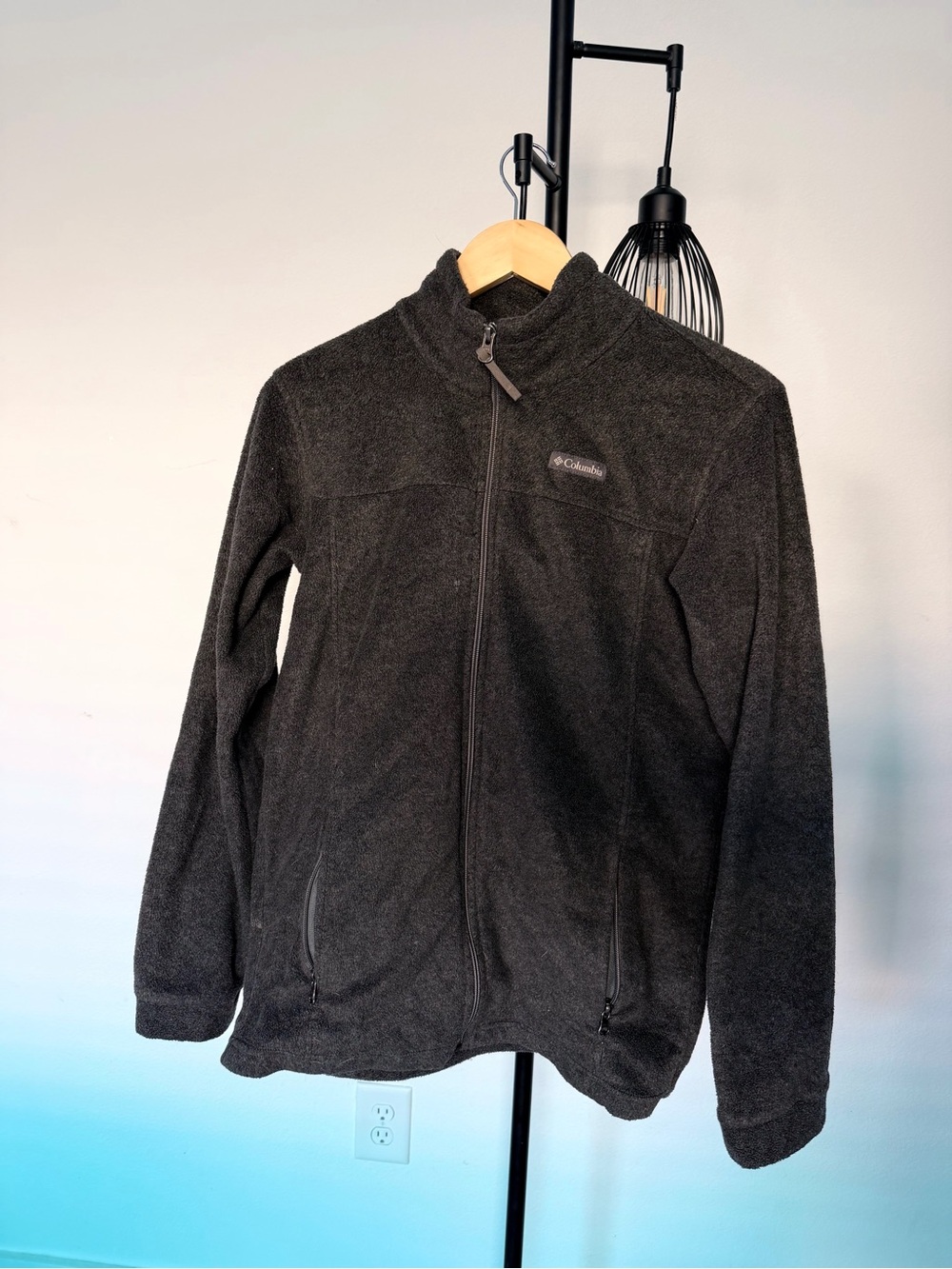 Columbia Men's Charcoal Full-Zip Fleece Jacket